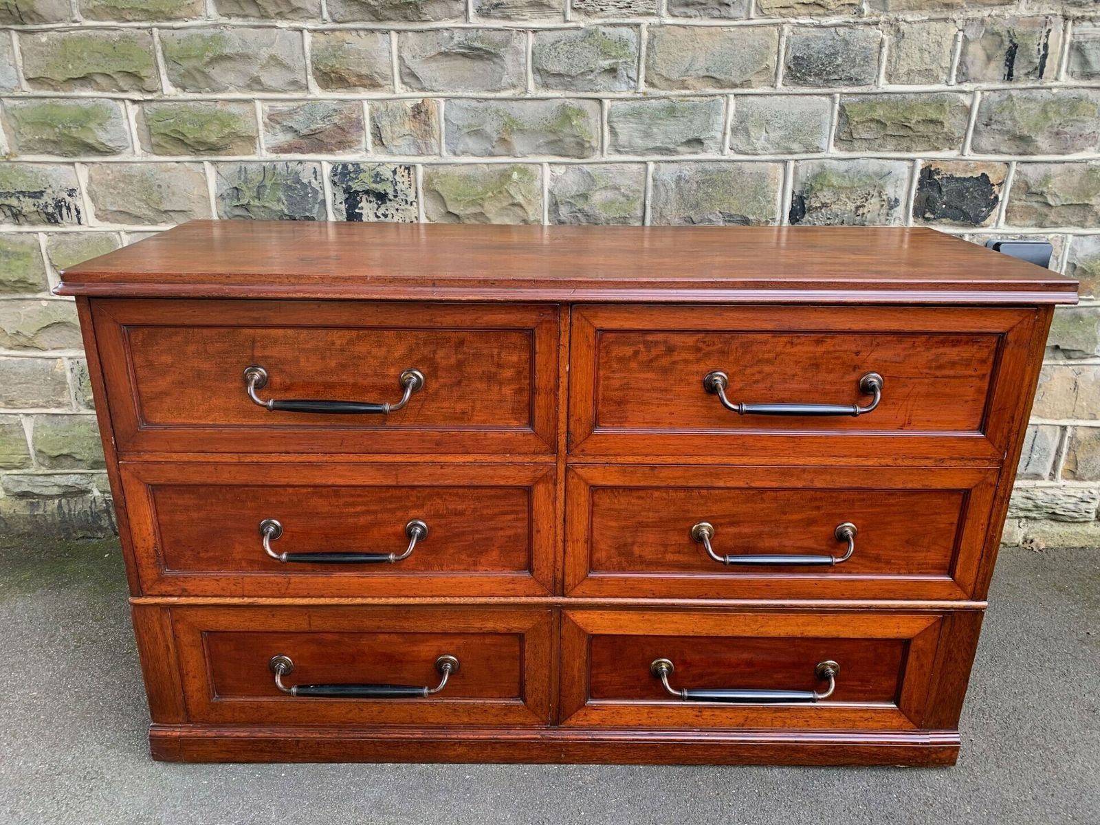 Antique Mahogany Bank Of Haberdashery Draws