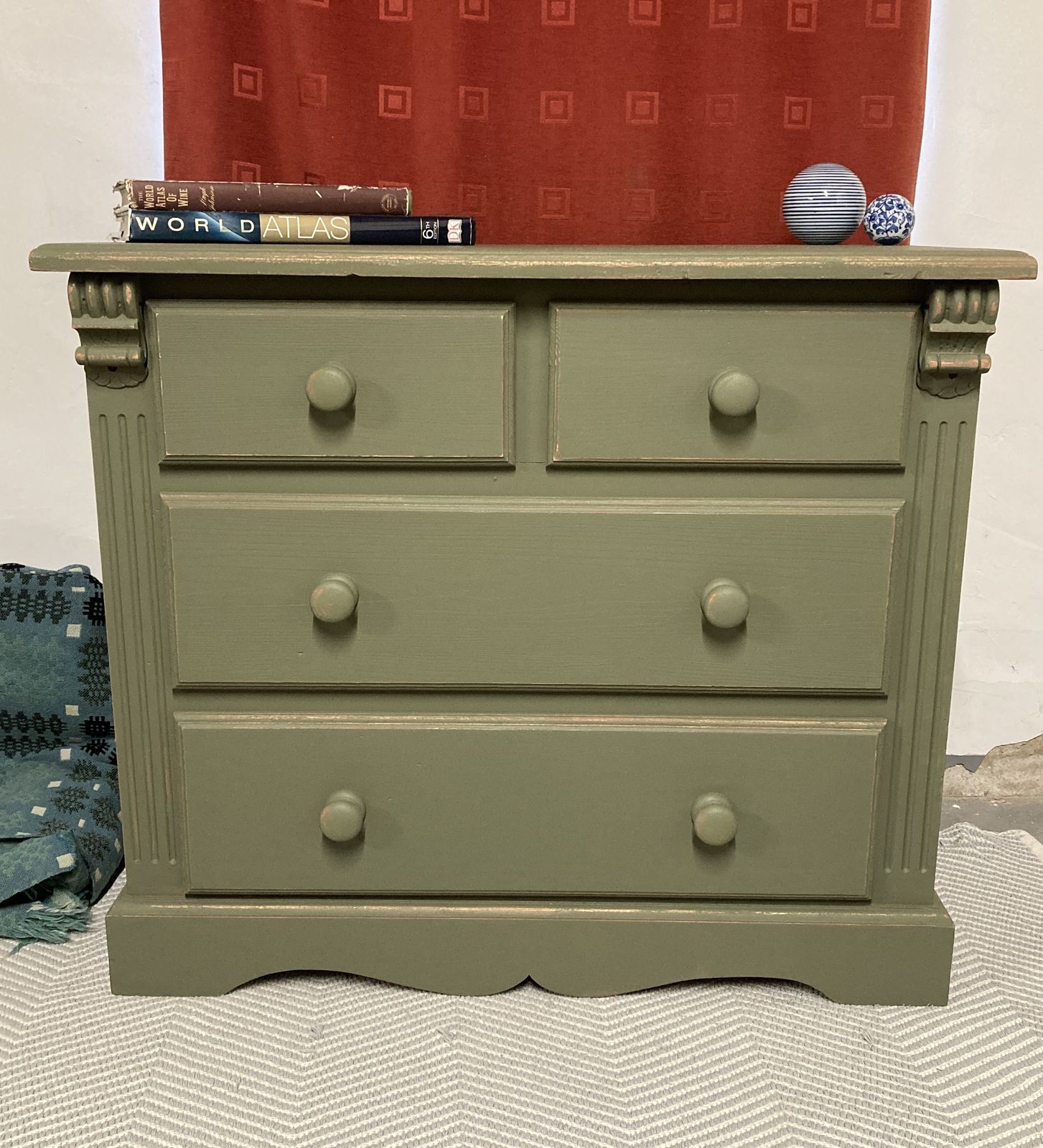 Stunning Set Of Drawers, Hand Restored photo furniture