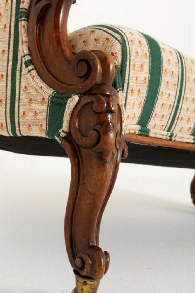 Victorian Chaise Longue Couch Day Bed Mahogany 1860 photo Furniture