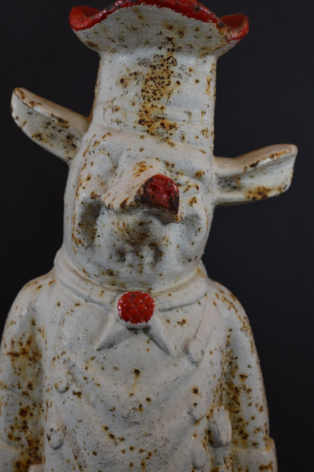 Large (16kg) 19th Century Cast Iron Painted Butchers Window Display Pig,C1890 photo buy