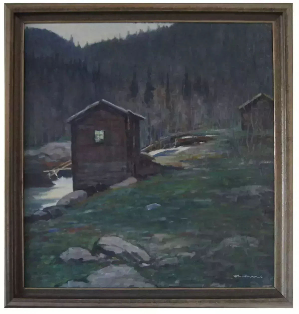 Norwegian Landscape By Sigurd Fosnes (Norwegian, 1877 1943)