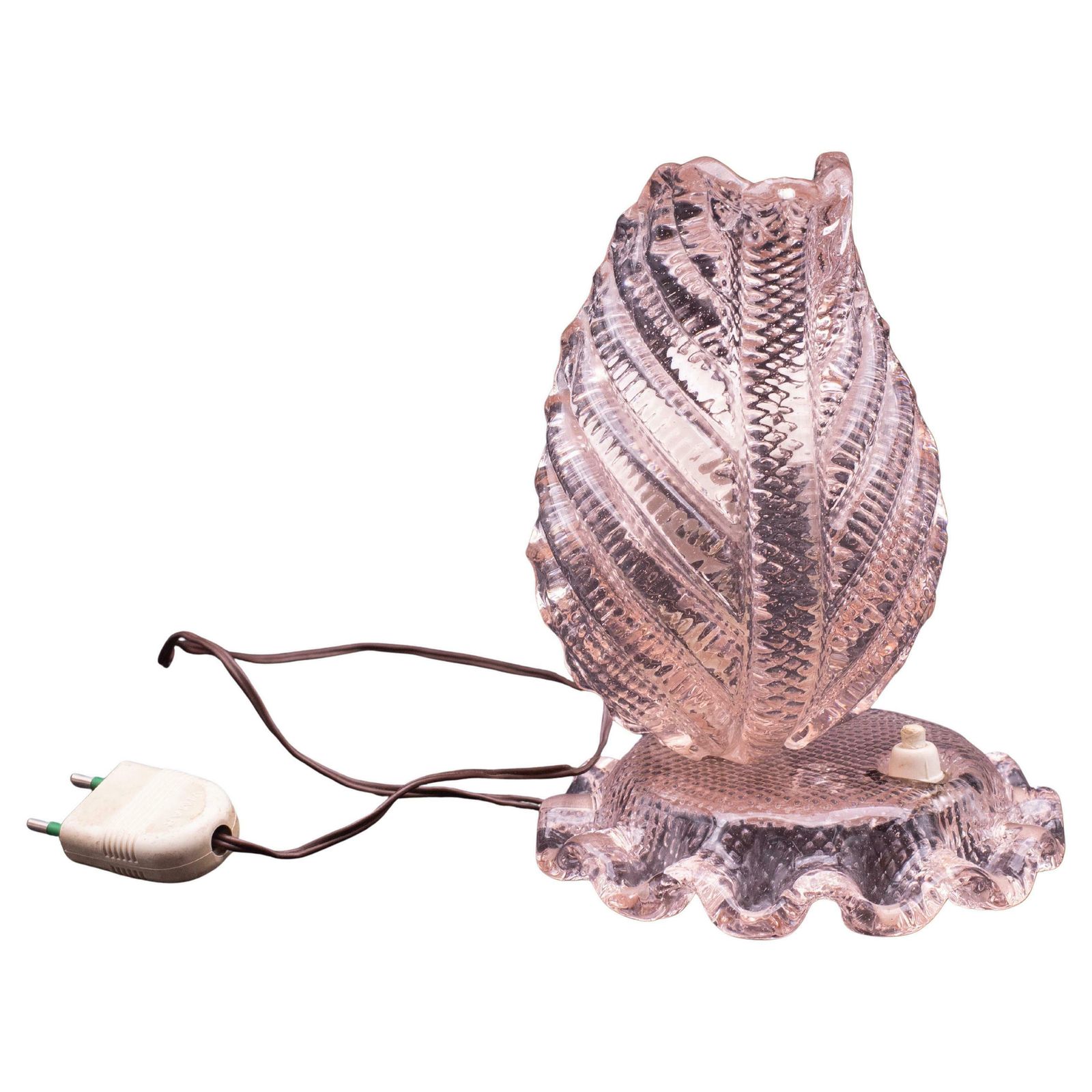 Art Deco Pink Murano Glass Table Lamps Barovier & Toso, 1940