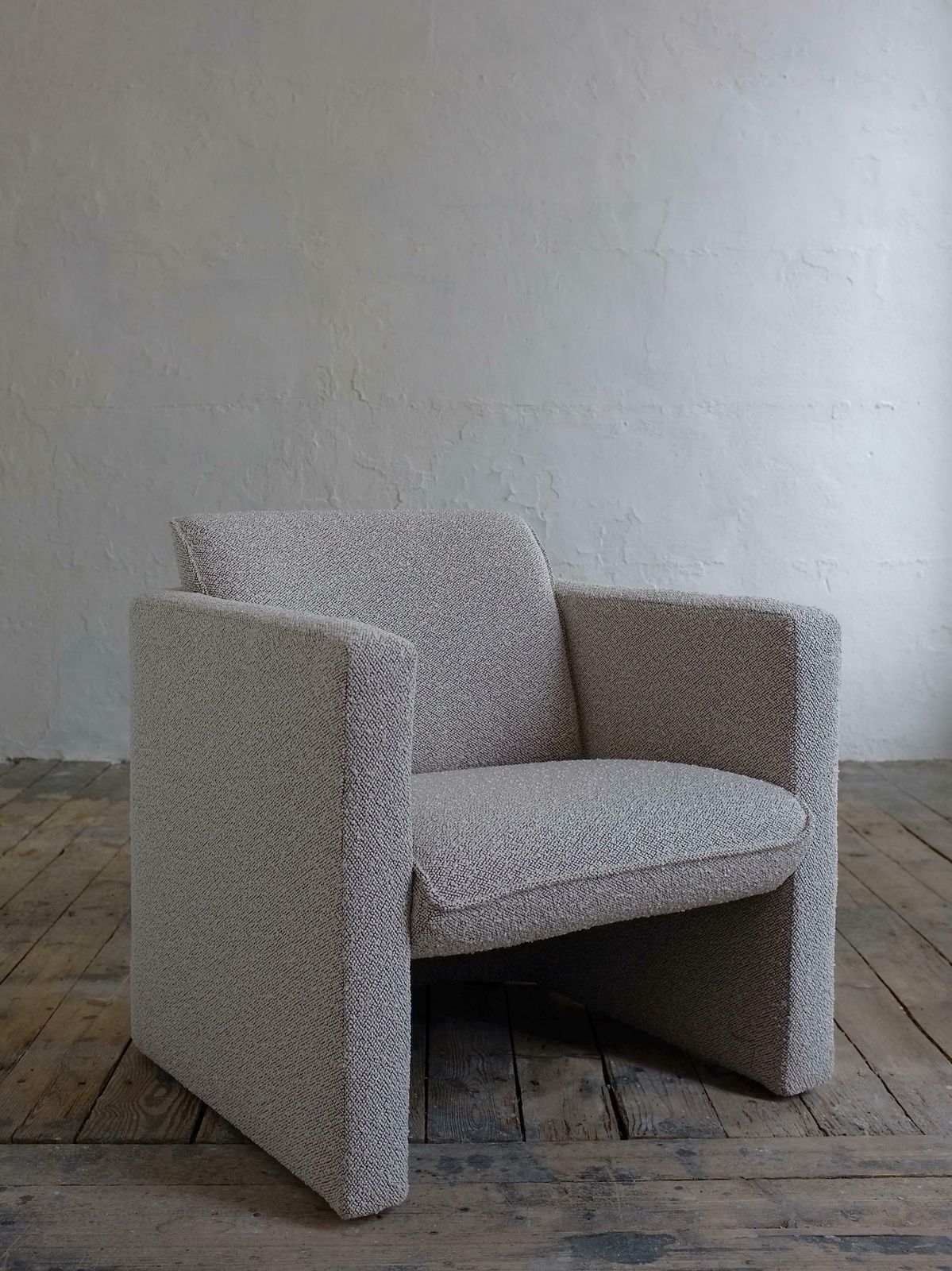 Gray Dedar Boucle Lounge Chair | 1990s photo for sale