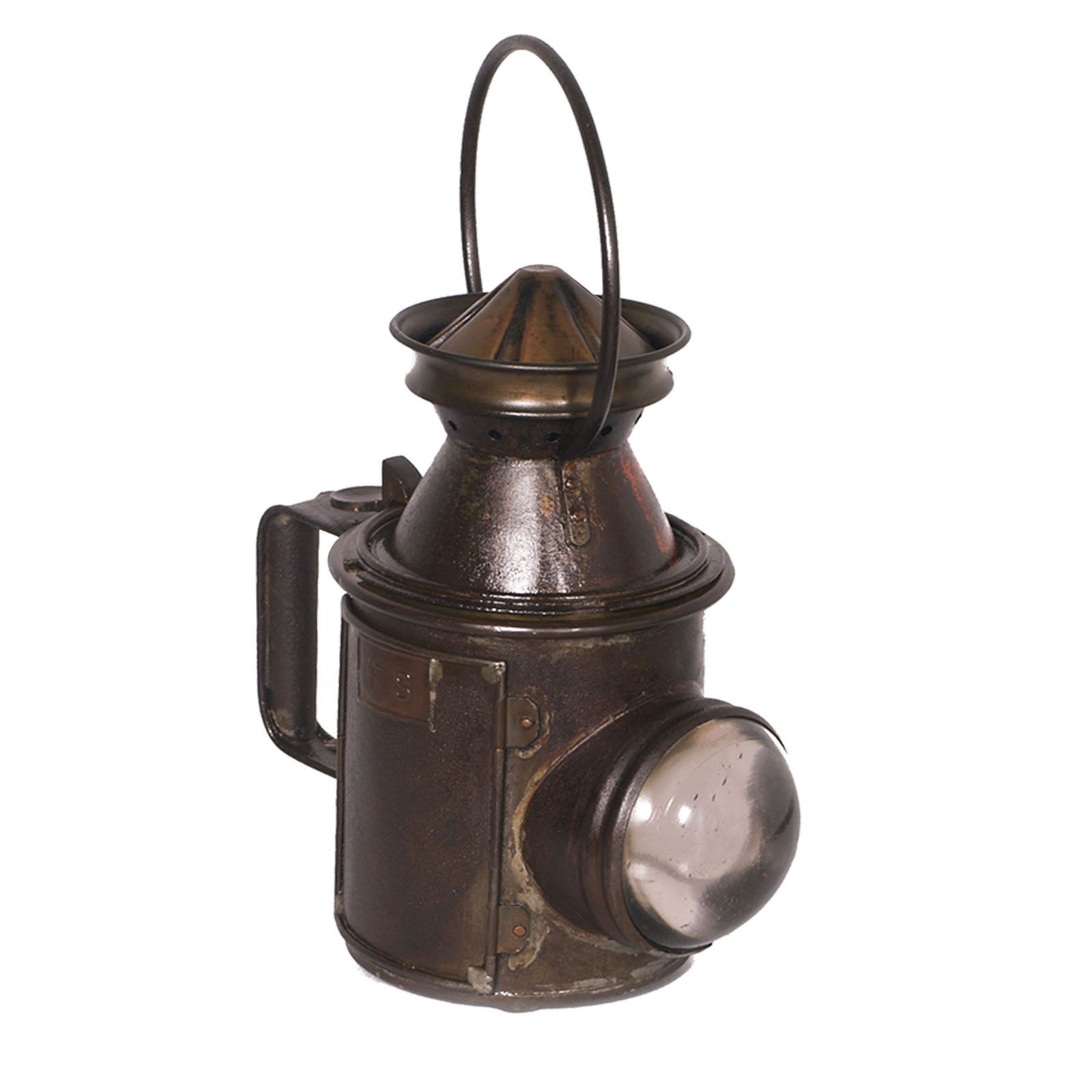 Italian Railway Manual Oil Lamp, 1910s Table Oil Lamp photo furniture