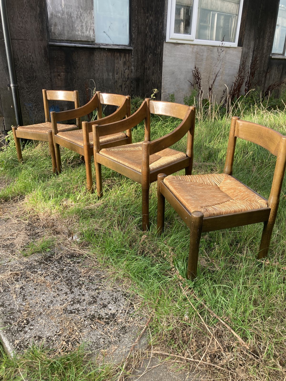1960s Vico Magistretti Carimate Set Of 4 Dining Chairs photo 1595.0