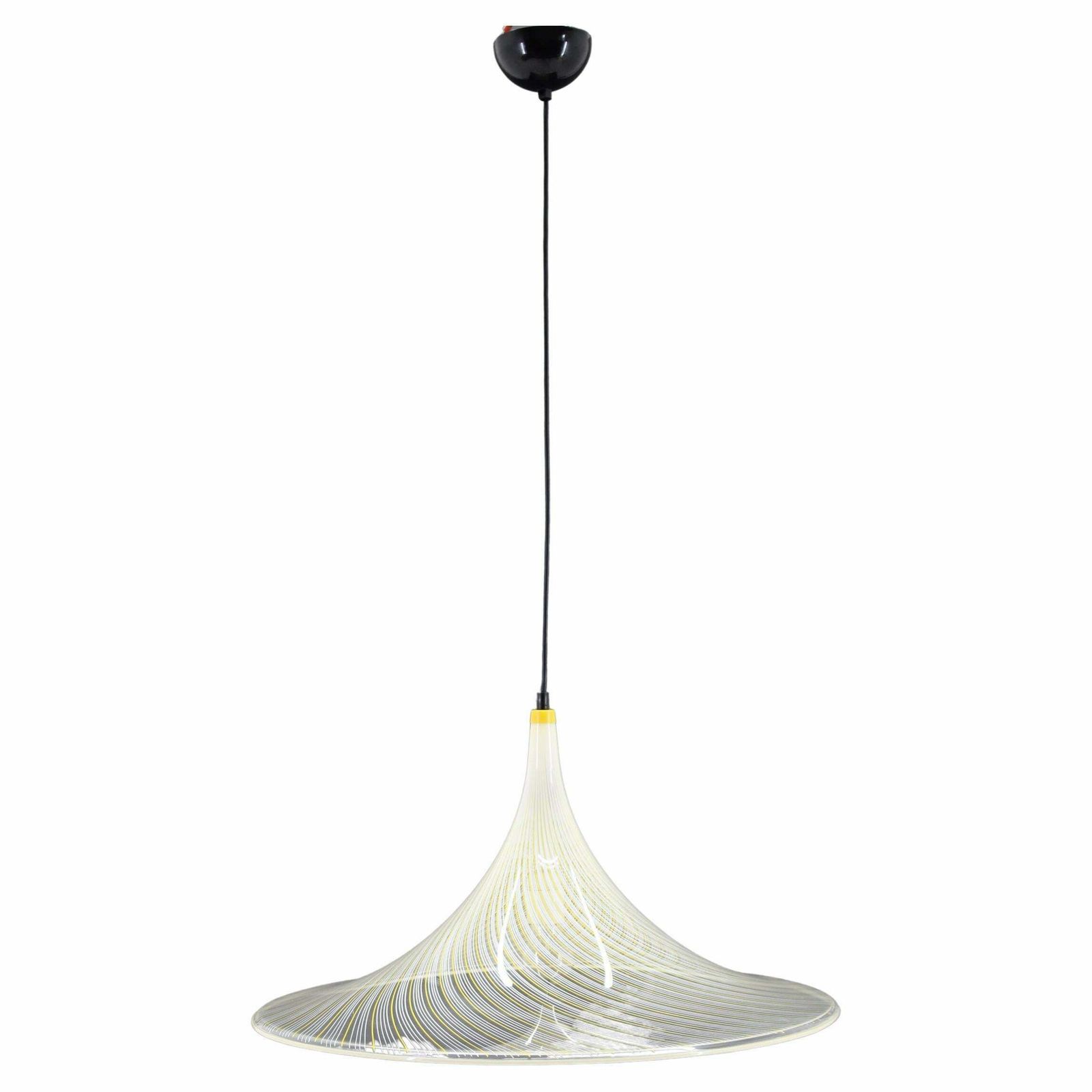 1970s  Guzzini "Trumpet" Pendant Lamp By Meblo, Italy