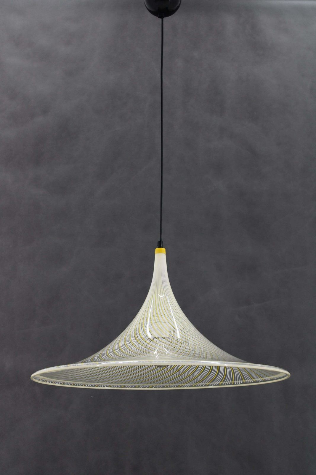 1970s  Guzzini "Trumpet" Pendant Lamp By Meblo, Italy photo for sale