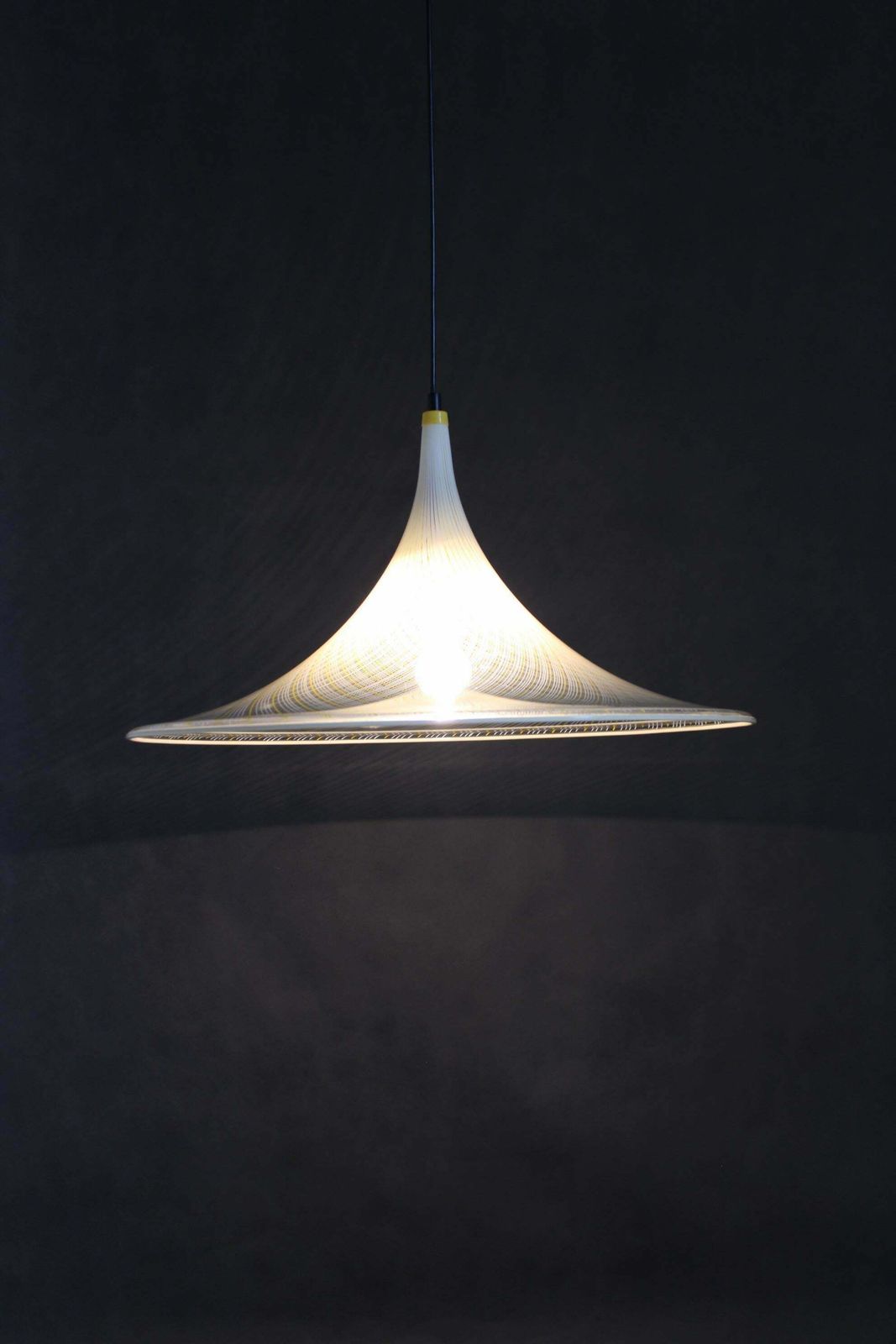 Lighting 1970s  Guzzini "Trumpet" Pendant Lamp By Meblo, Italy photo