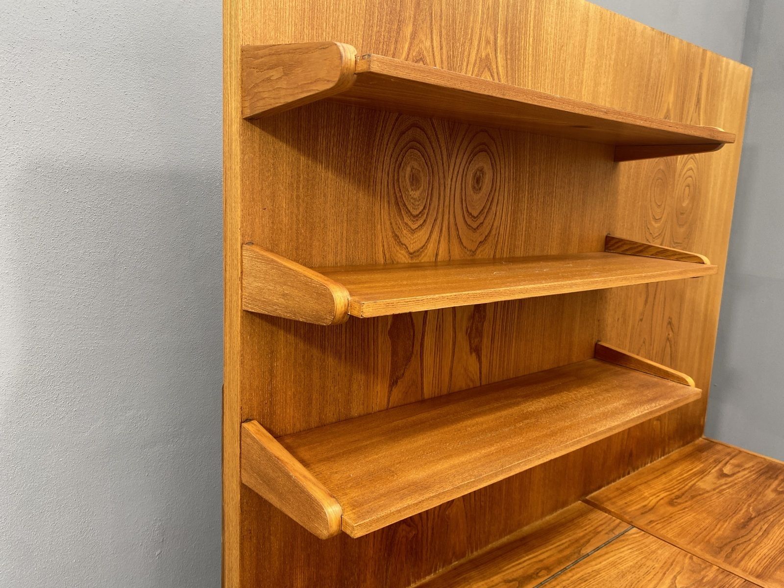 Mid Century Wall Shelf System By český Nábytek, 1960's, Czechoslovakia photo vintage