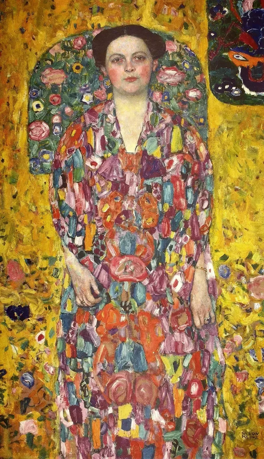 Gustav Klimt, Portrait Of Eugenia (Mada) Primaves, Plate Signed Chromolithograph photo furniture