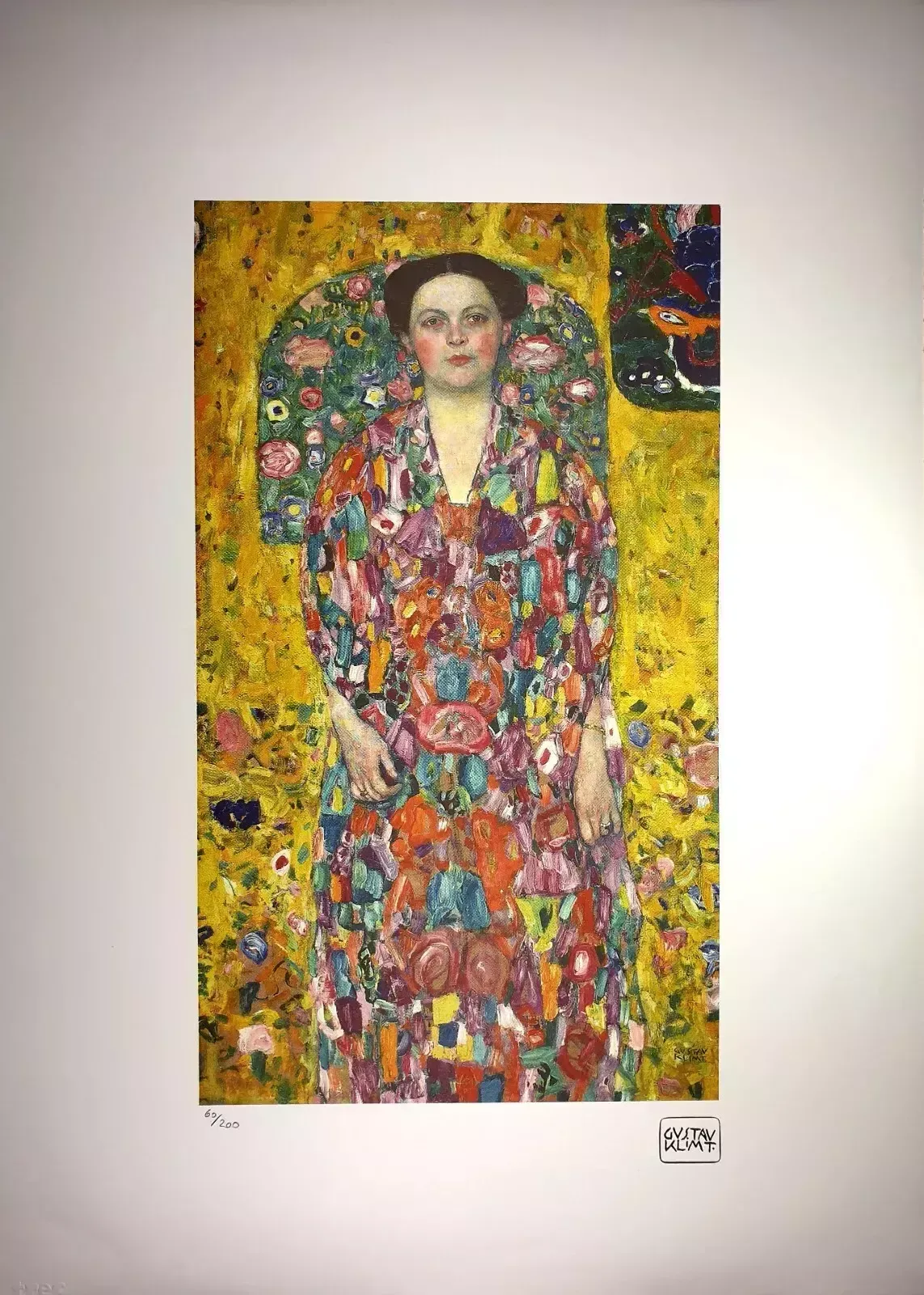 Gustav Klimt, Portrait Of Eugenia (Mada) Primaves, Plate Signed Chromolithograph