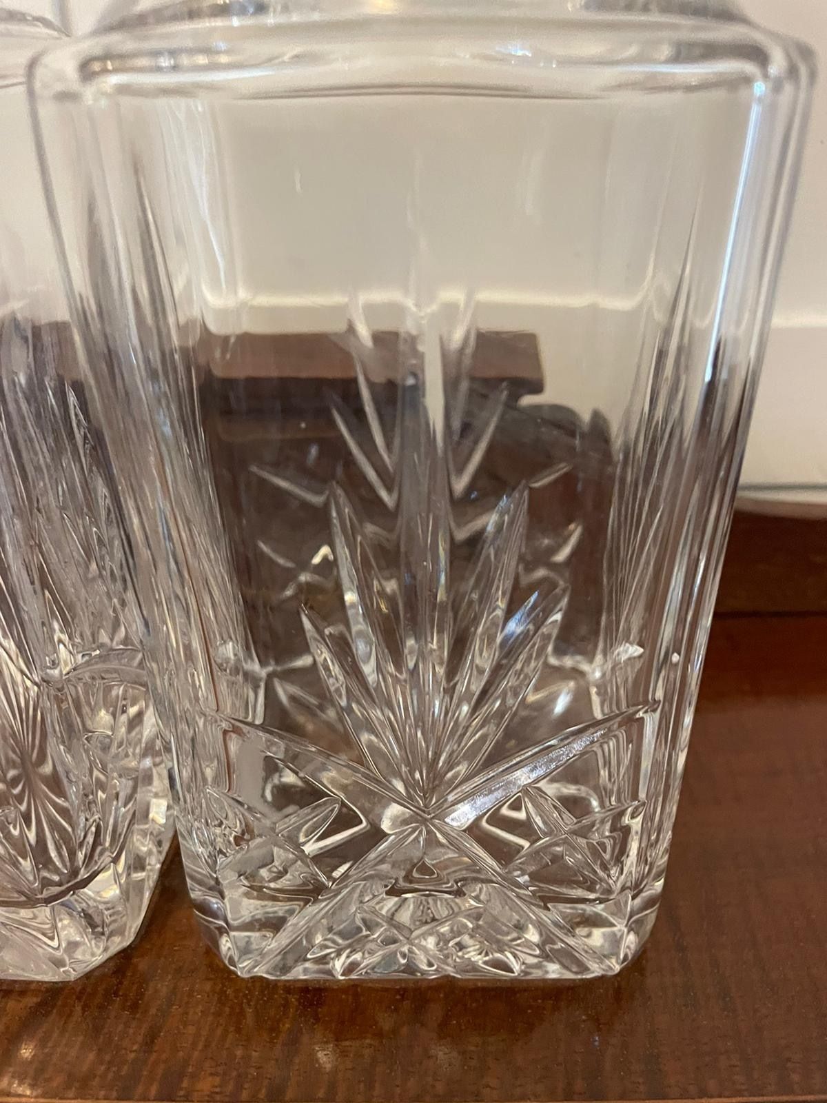 Pair Of Early 20th Century Edwardian Quality Cut Glass Decanters photo 595.0
