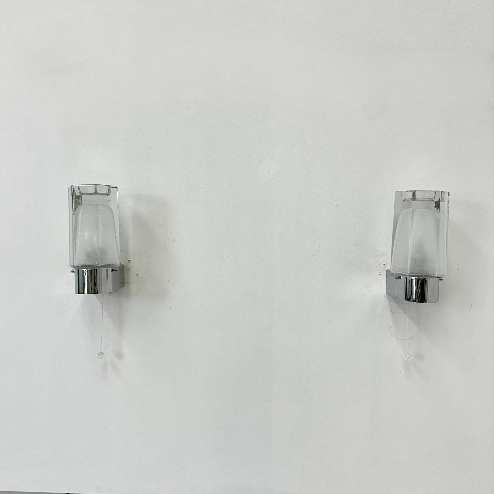 498.0 Set Of 2 Limburg Glashütte Wall Lamps Sconce , 1970s photo