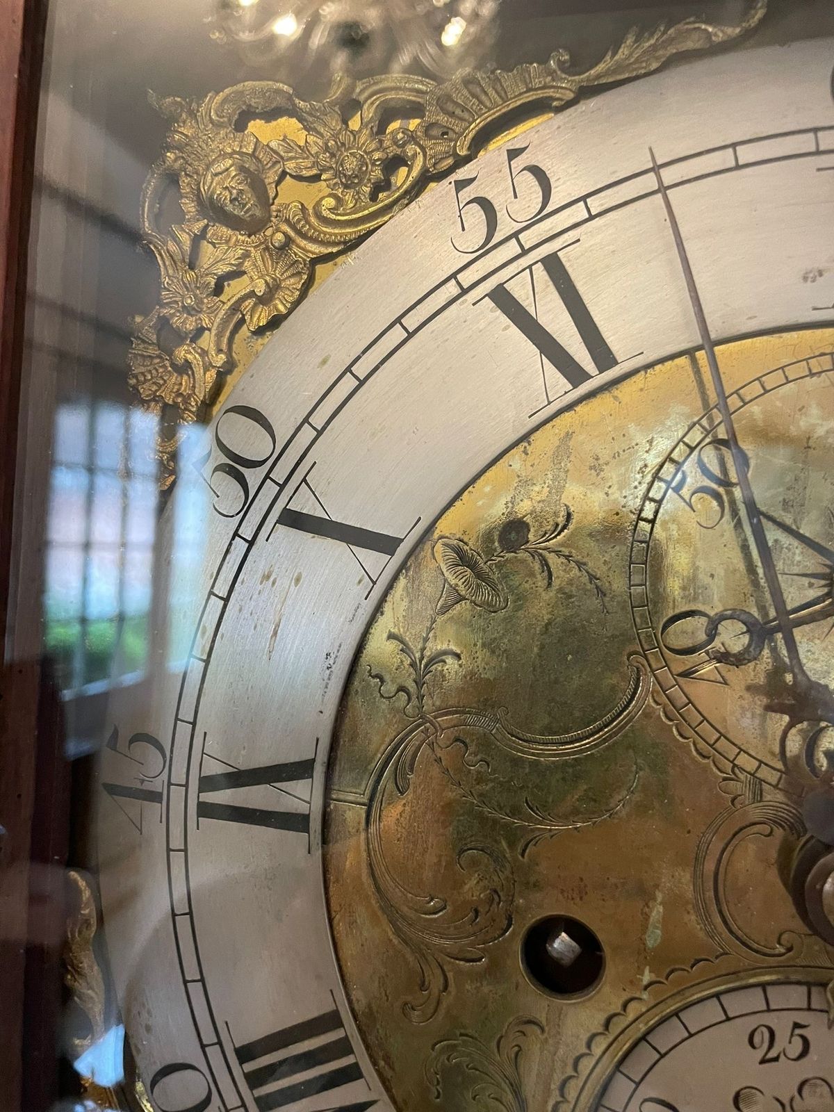 photo for sale Antique 18th Century Quality Brass Faced 8 Day Longcase Clock By John Pollard Of Crediton