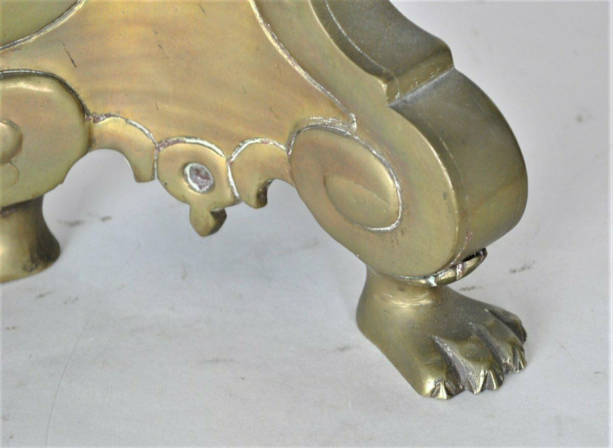 photo furniture Pair Of Bronze Candlesticks, Late 18th/Early 19th Century