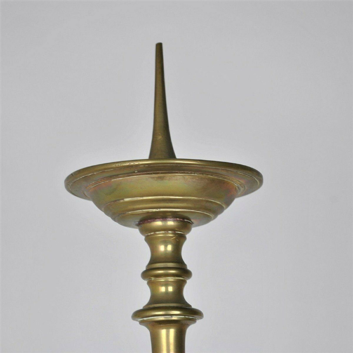 Home Decor Pair Of Bronze Candlesticks, Late 18th/Early 19th Century photo