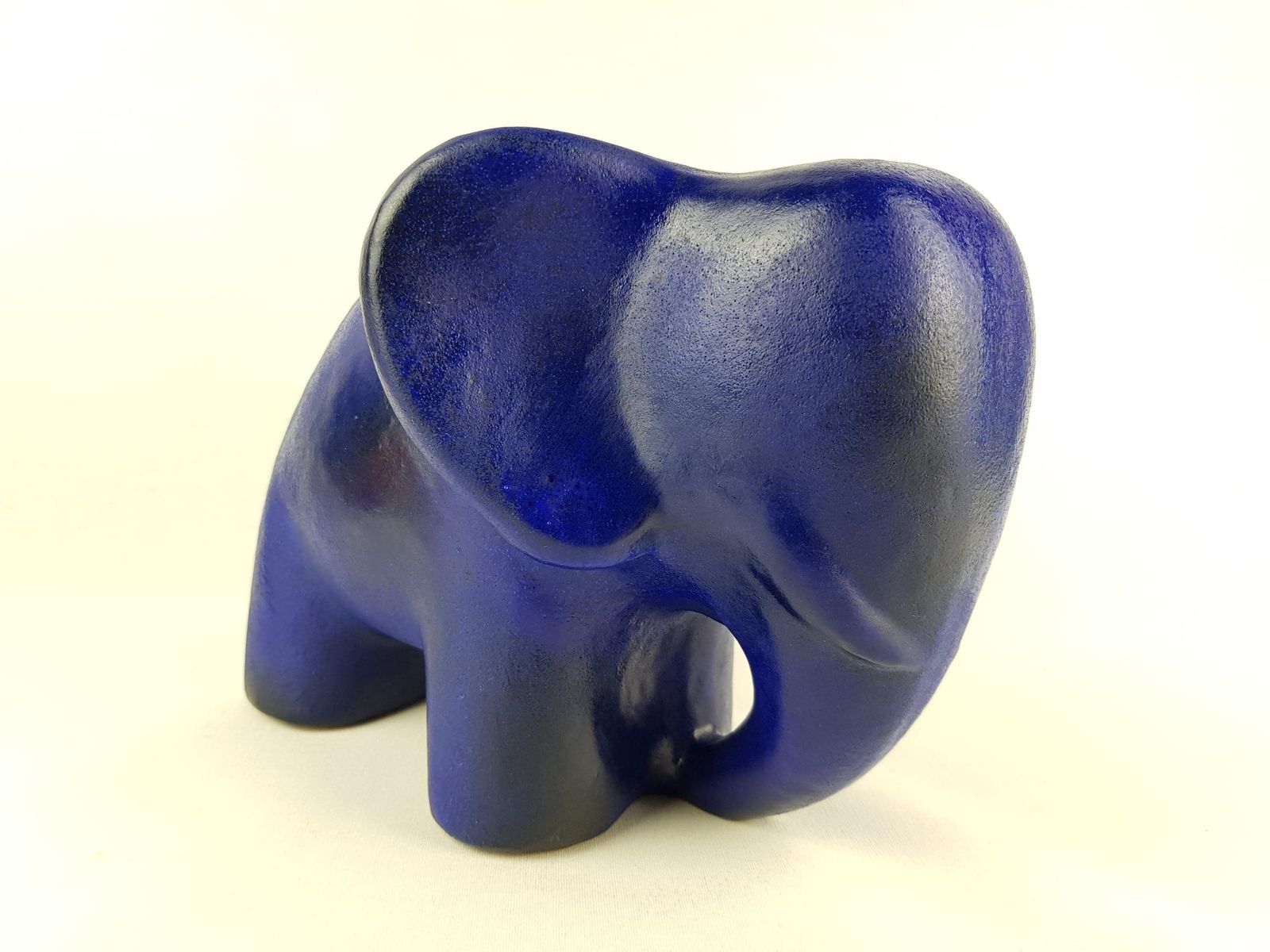 Vintage Stunning Xl Blue Ruscha Keramik Elephant West German Pottery 1970s photo 528.0