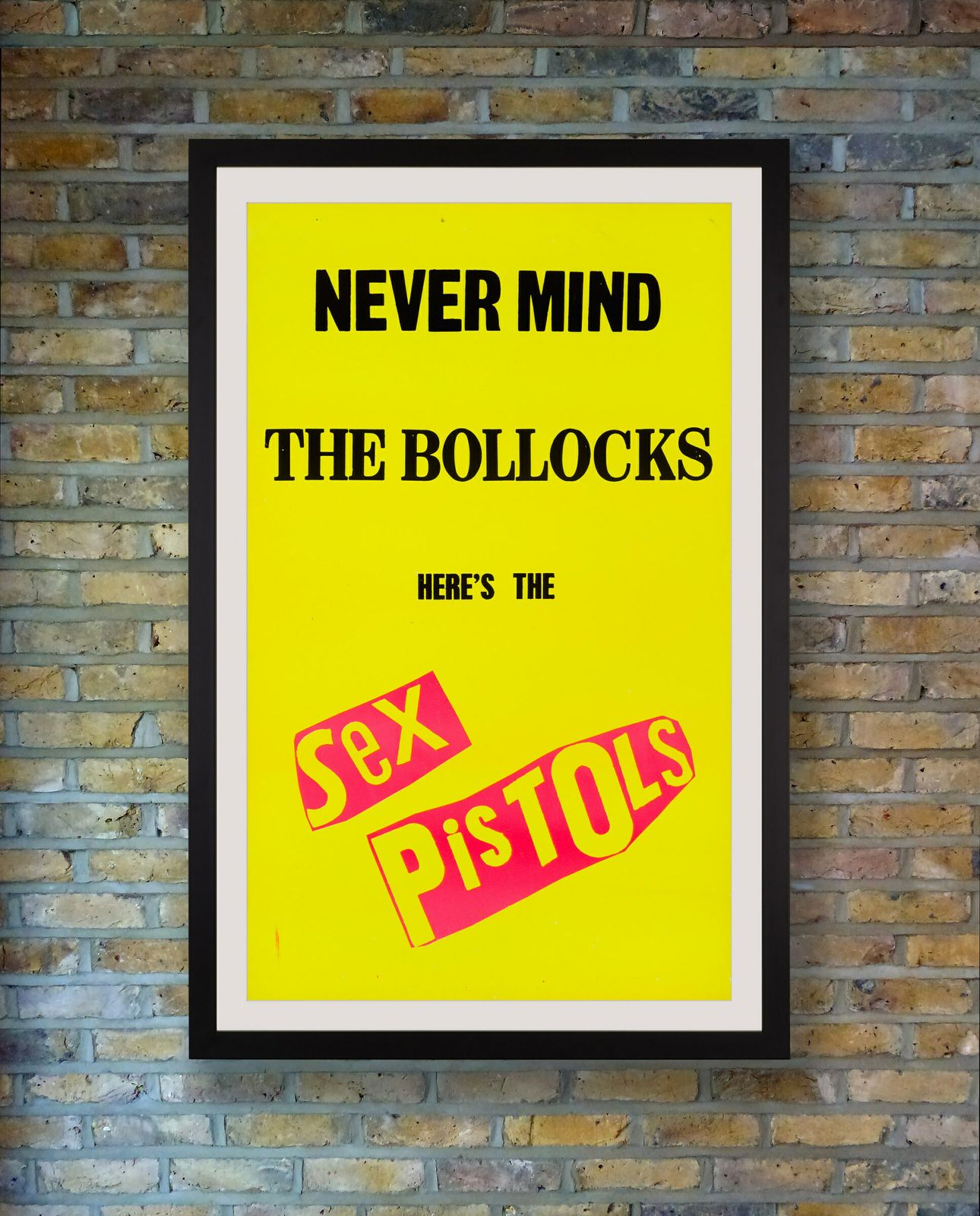 Sex Pistols 'Never Mind The Bollocks' Uk Promo Poster By Jamie Reid, 1977 photo furniture