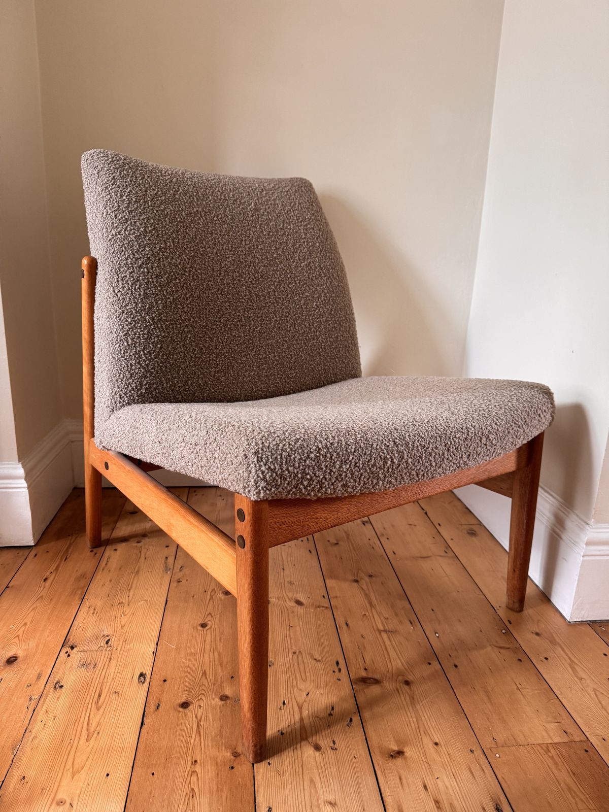 Mid Century Low Back 1960s Alf Svensson Occasional Chair