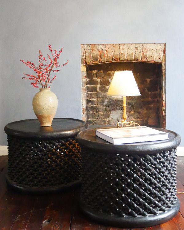 Pair Of Mid 20th Century Bamileke Side Tables, Cameroon photo furniture