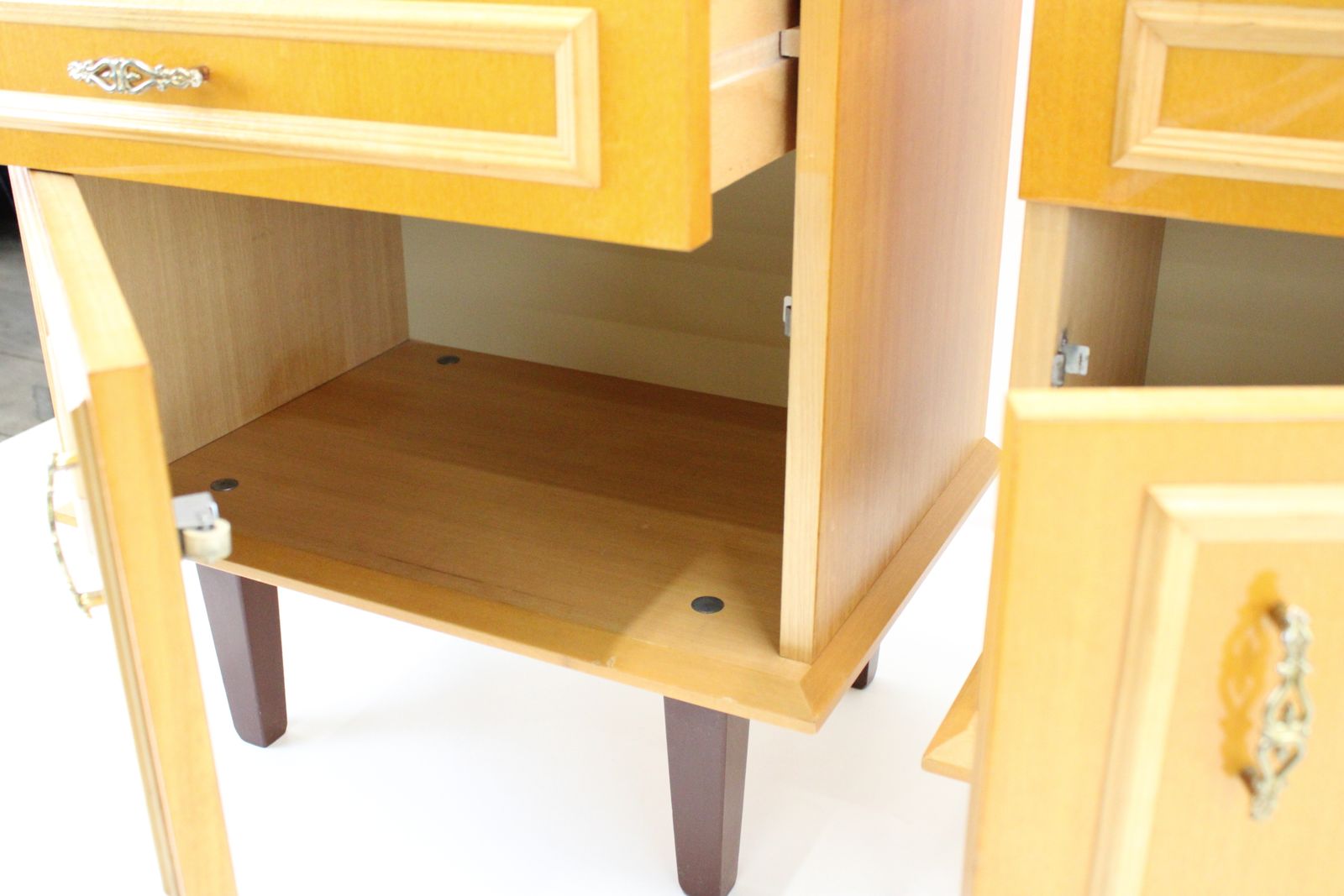 Pair Of Nightstands/Storage Tables photo vintage