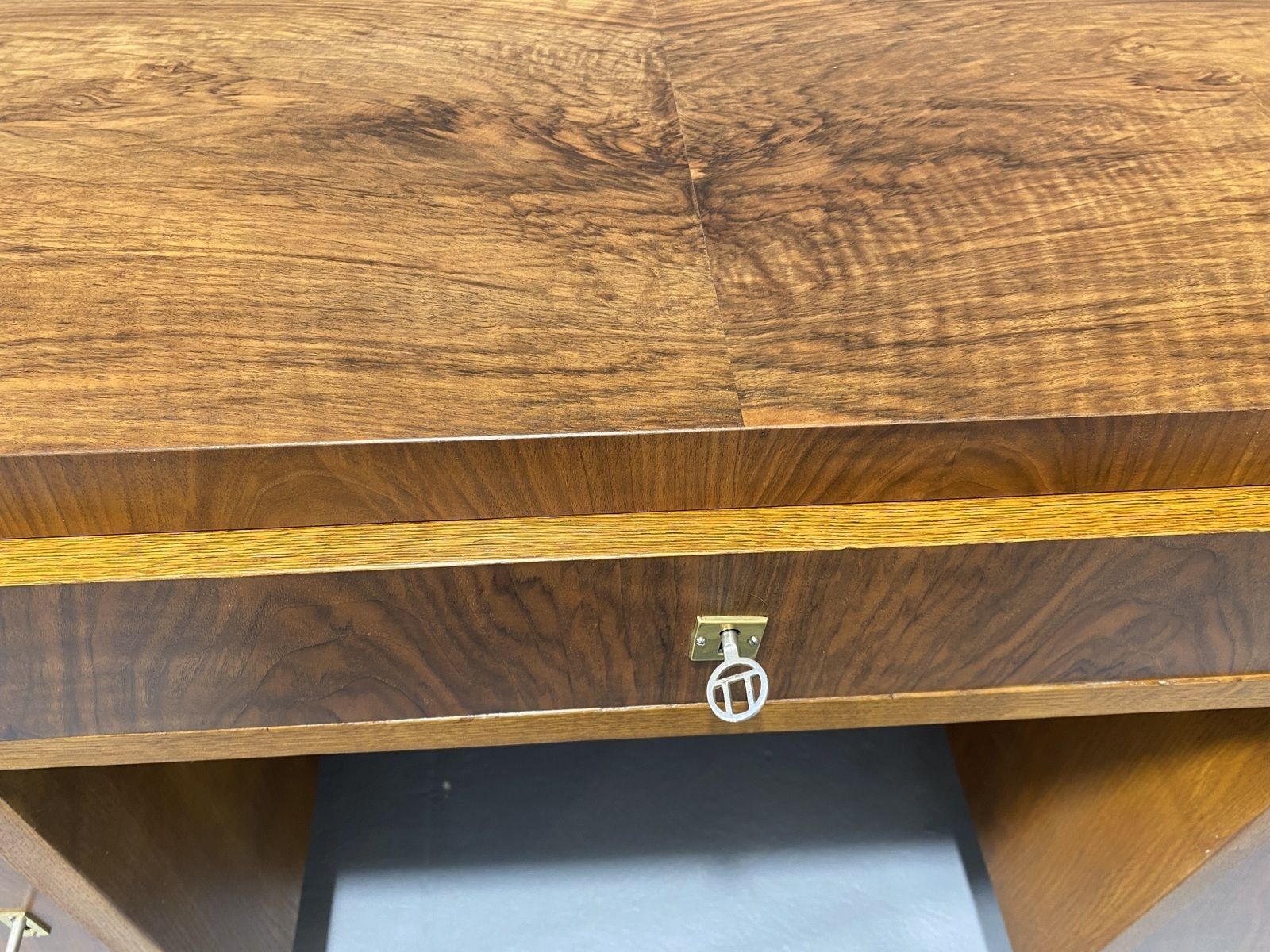 photo buy Fully Renovated Art Deco Writing Desk, 1930´S, Central Europe