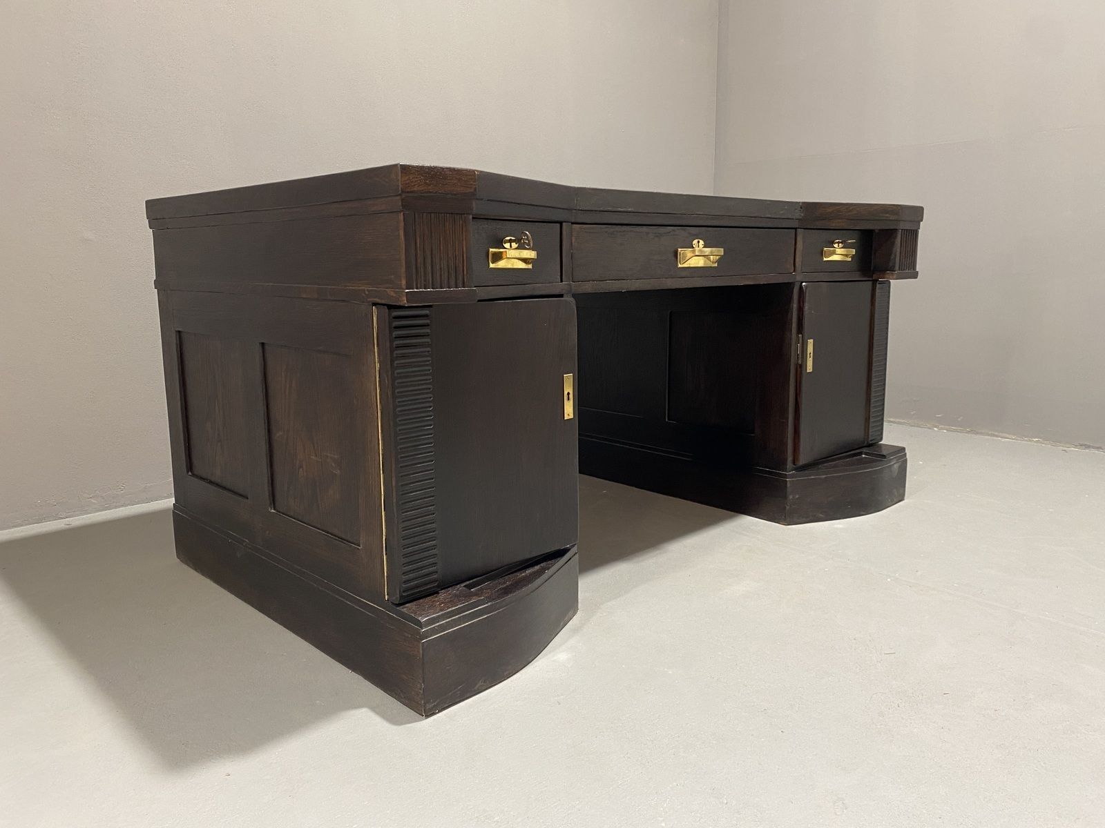 Early 20th Century Viennese Secession Oak Writing Desk photo furniture