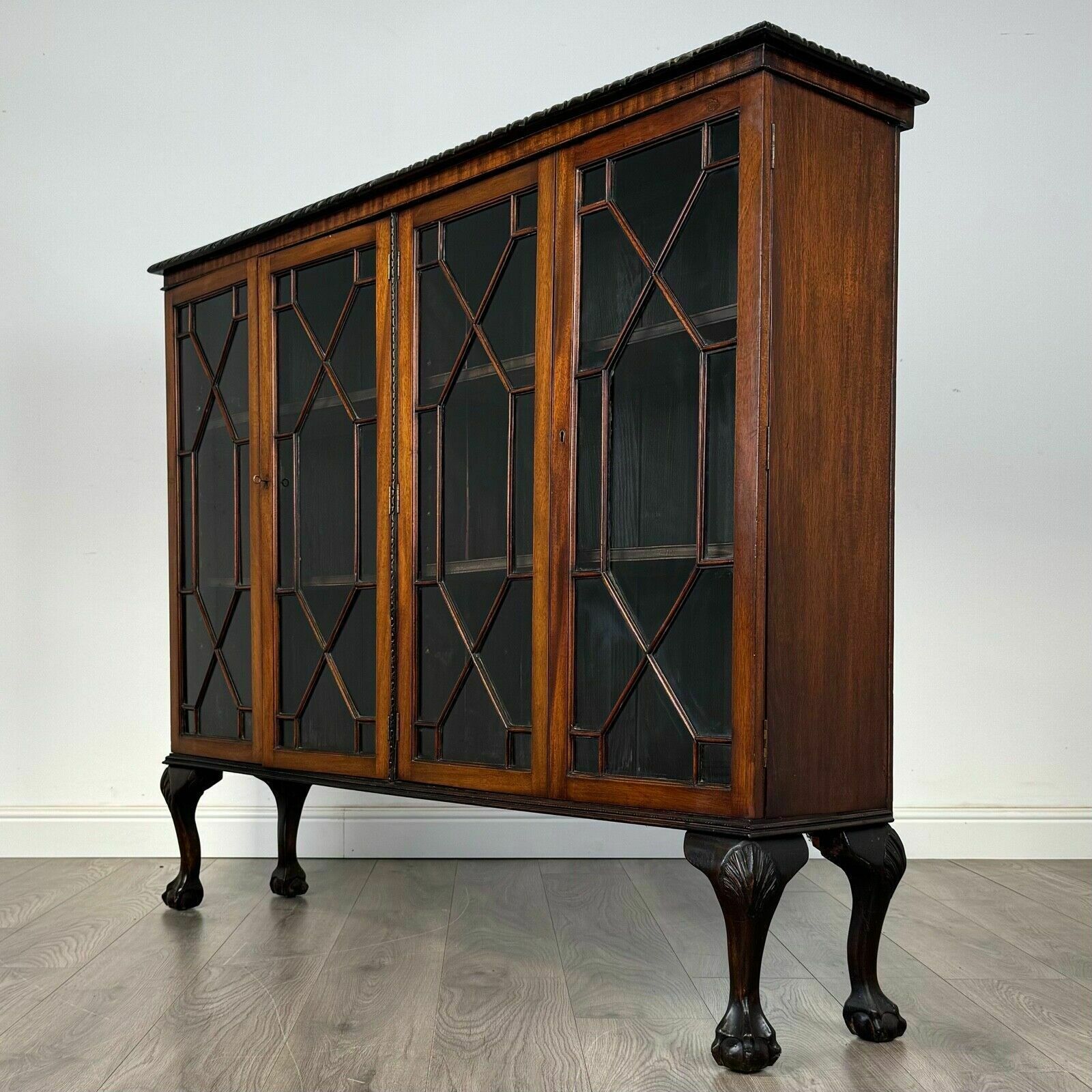 Antique 20th Century Display Cabinet In Mahogany photo for sale