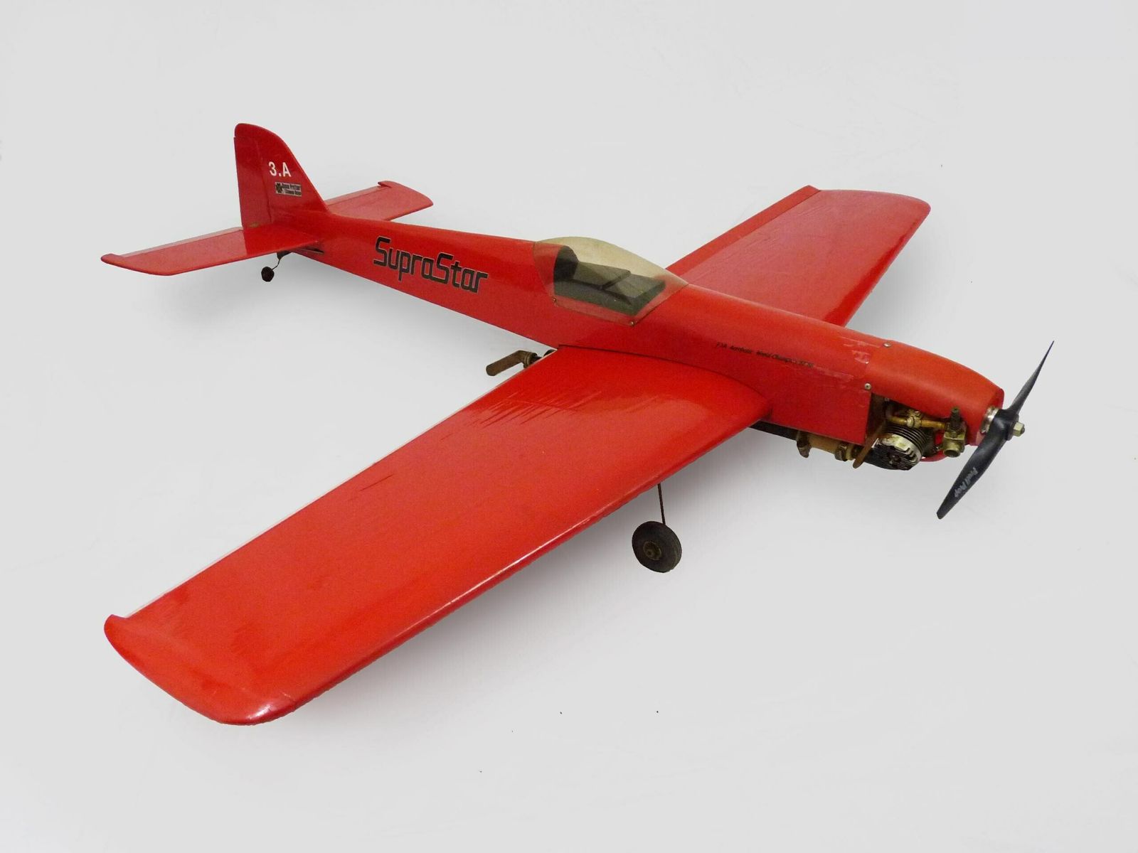 Large Airplane Model Suprastar F3a Aerobatic World Champion 87 88 Hanno Prettner. 80s photo Home Decor