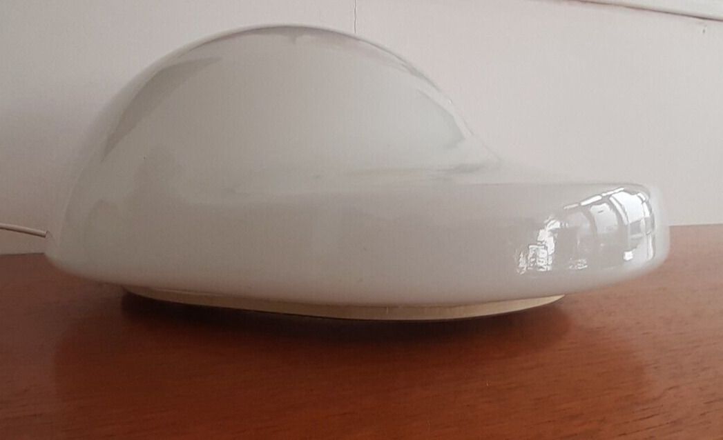 Rare Vintage Mid Century Italian Bonetto 'Tortue' D900 Opaline Glass Lamp Vgc photo buy
