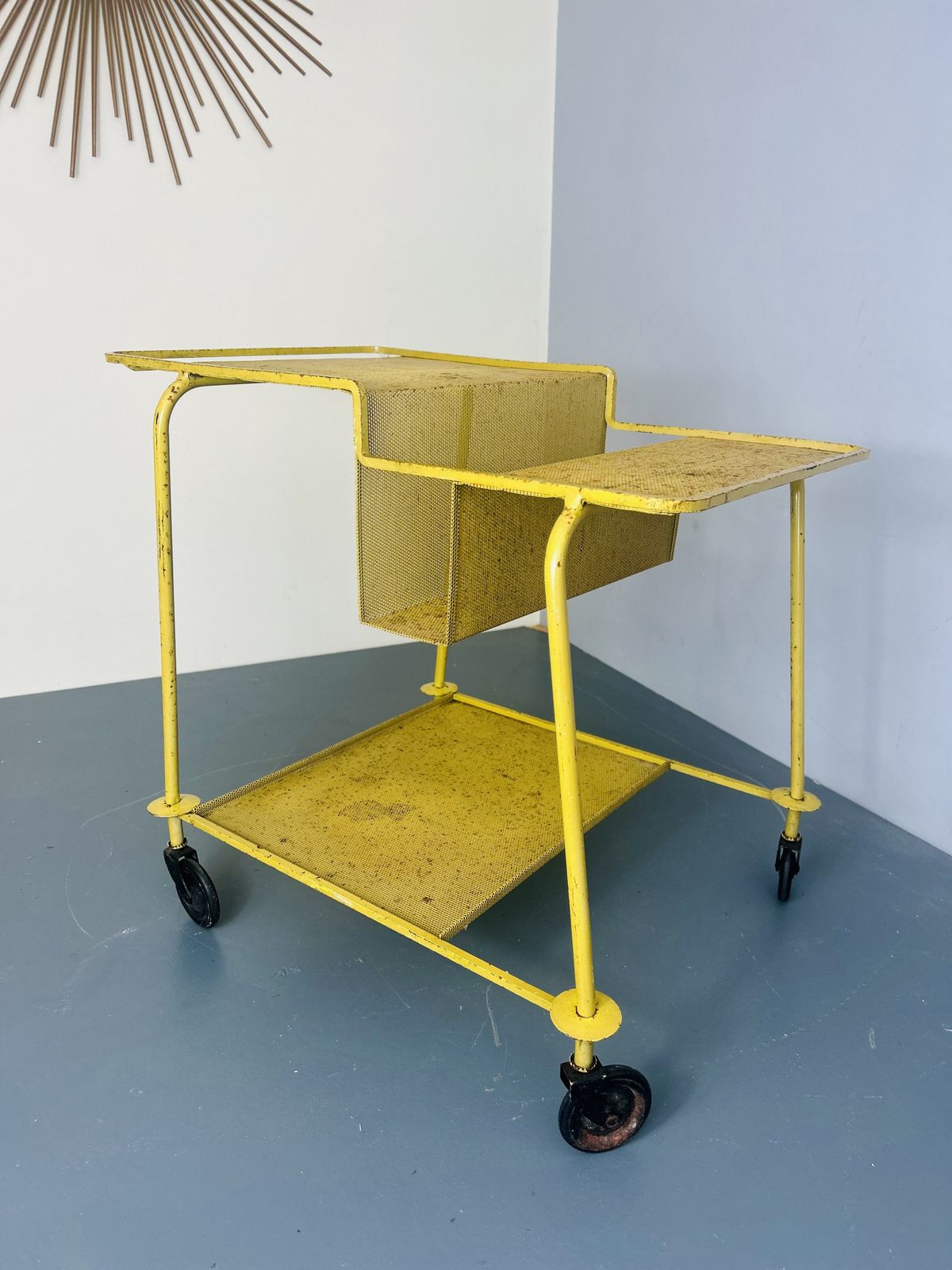 Mathieu Mategot Serving Cart Or Tea Trolley France, 1950s photo Furniture