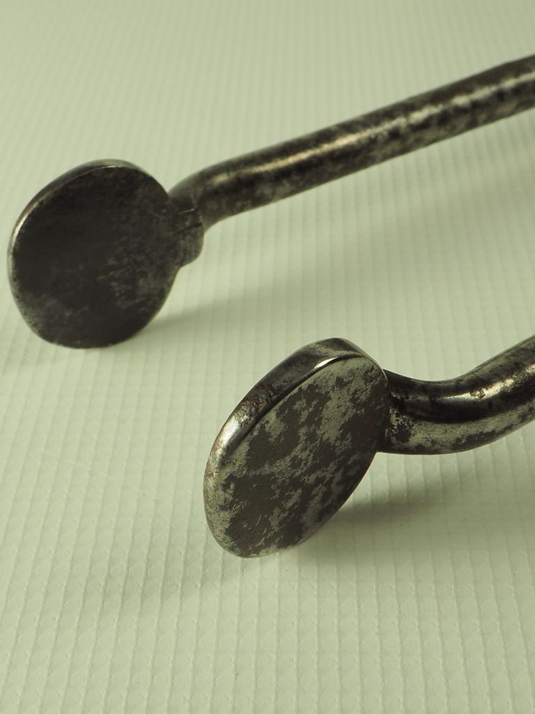 photo buy Antique Companion Set Of Two Georgian Steel Fireside Tools