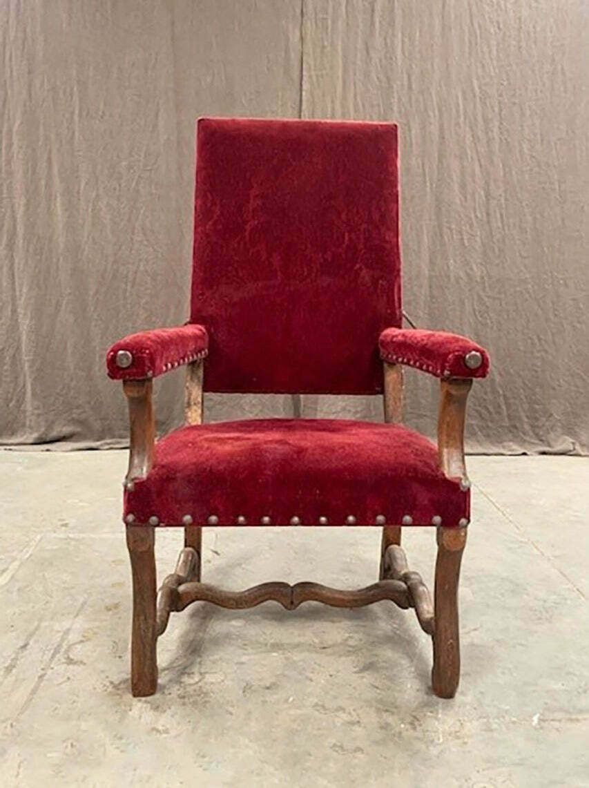 Mid 1800's Reclining Armchair 'As Is' photo furniture