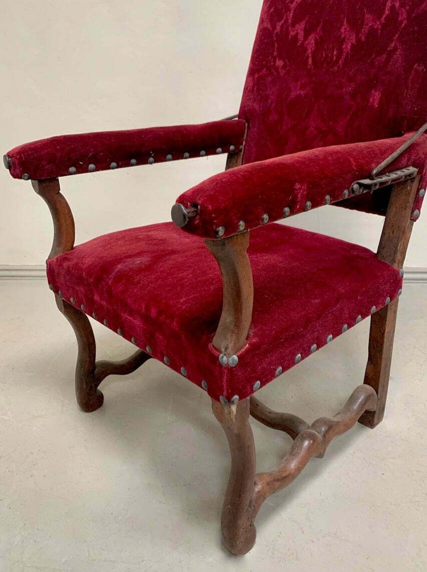 Mid 1800's Reclining Armchair 'As Is' photo 575.0