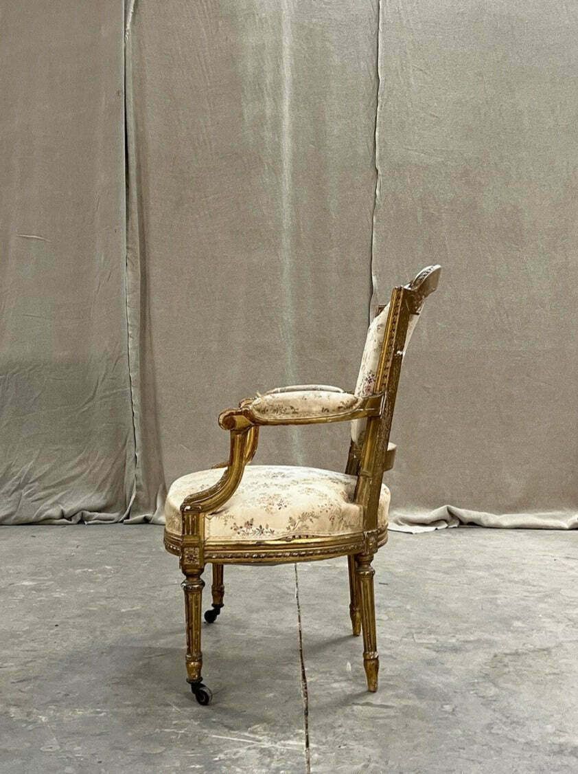 Pair Of Gilded Armchairs photo for sale