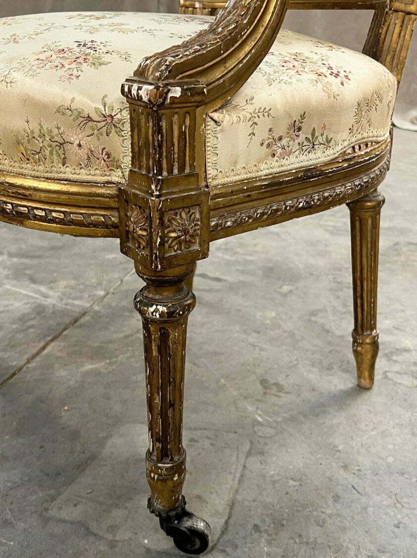Pair Of Gilded Armchairs photo Furniture
