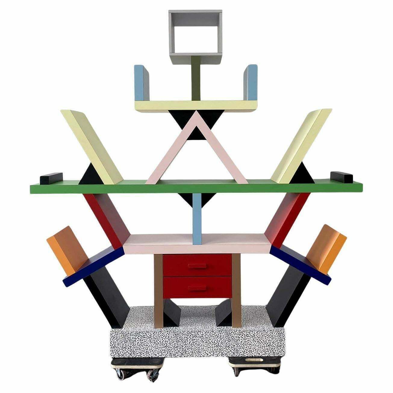 Carlton Library Bookcase By Ettore Sottsass   Memphis Milano