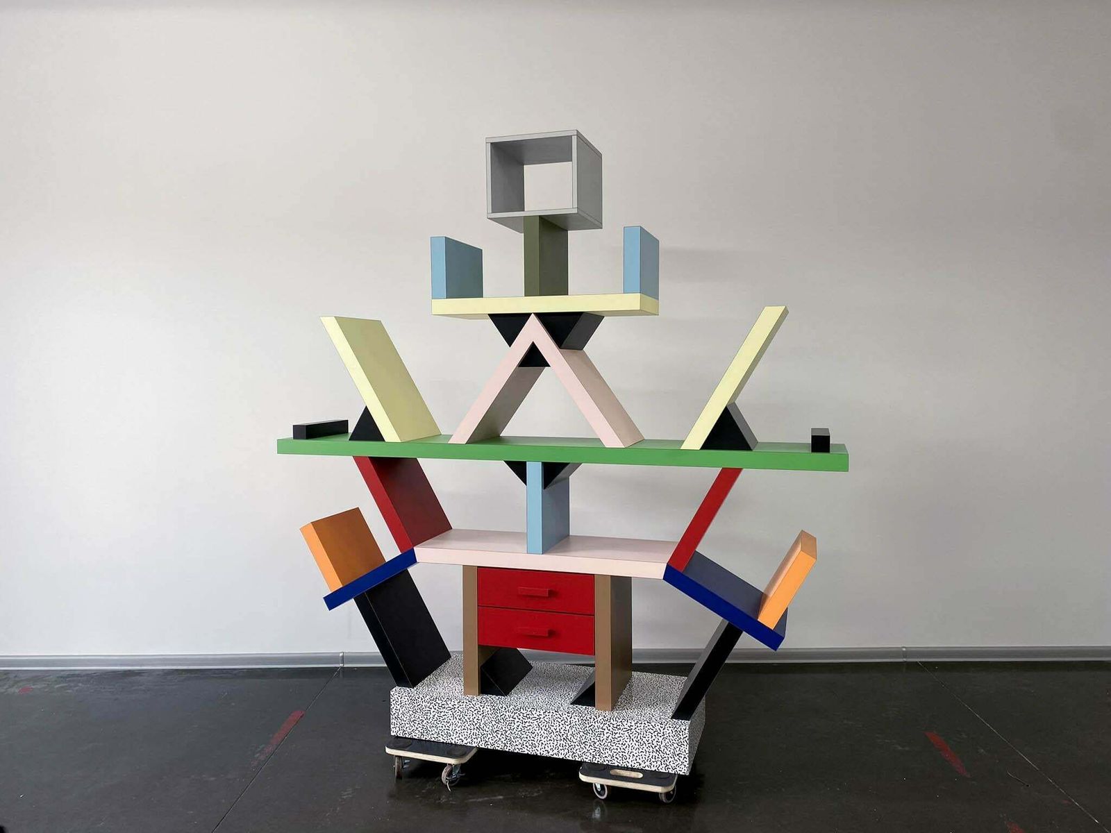 Carlton Library Bookcase By Ettore Sottsass   Memphis Milano photo for sale
