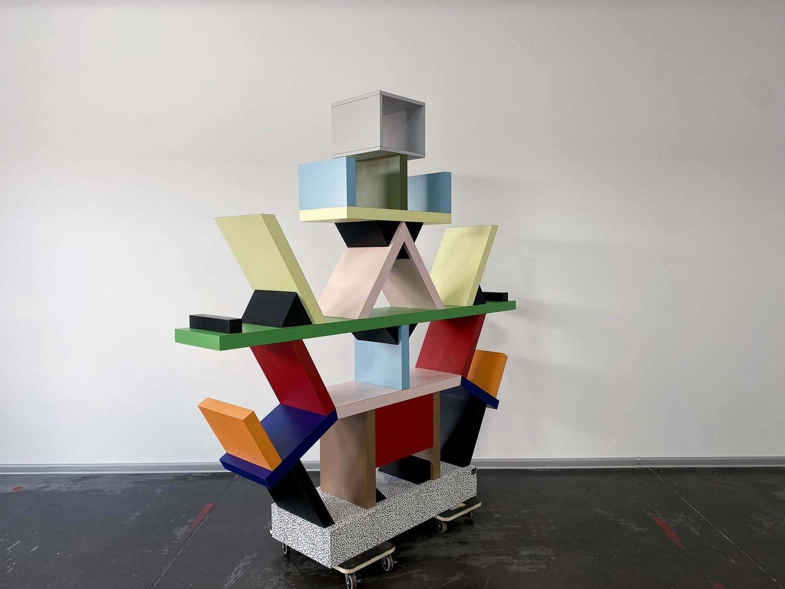Carlton Library Bookcase By Ettore Sottsass   Memphis Milano photo 12030.0