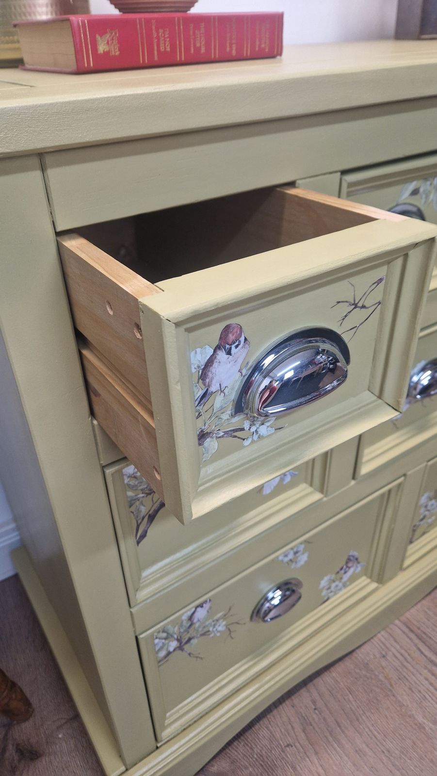 photo furniture Yellowy Green Pine Merchants Chest