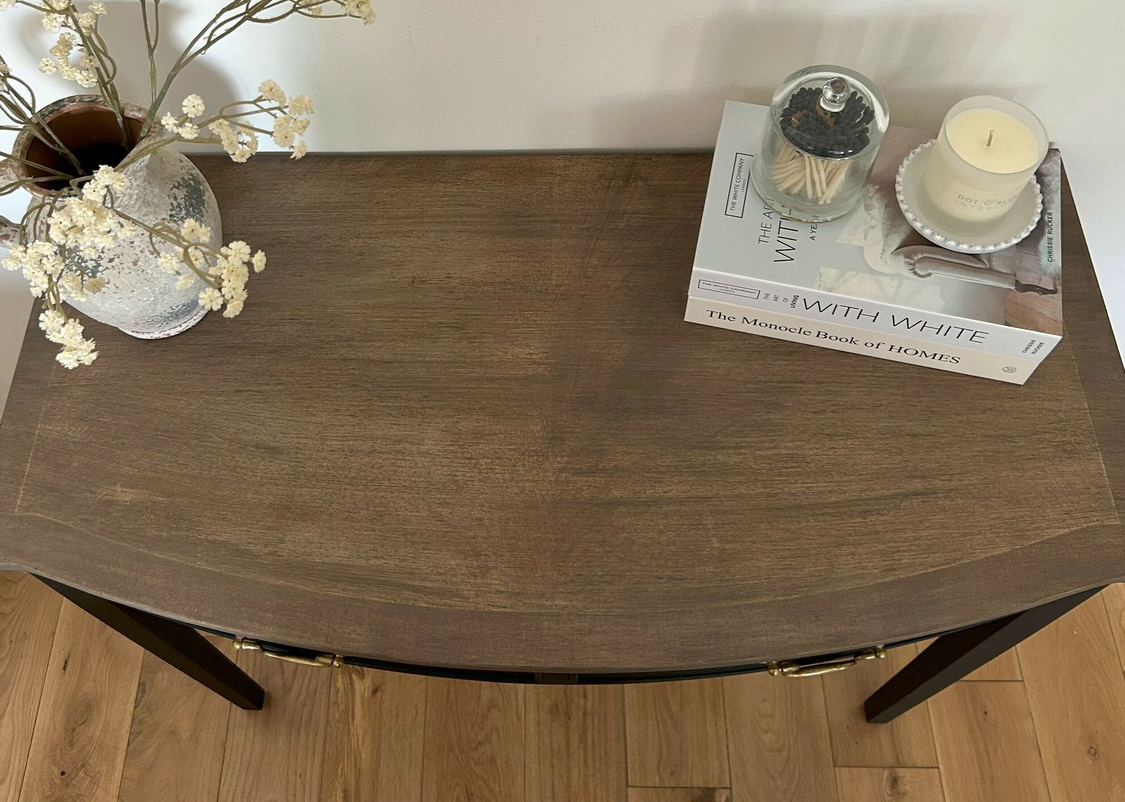 Upcycled Hand Painted Teak Table photo Furniture