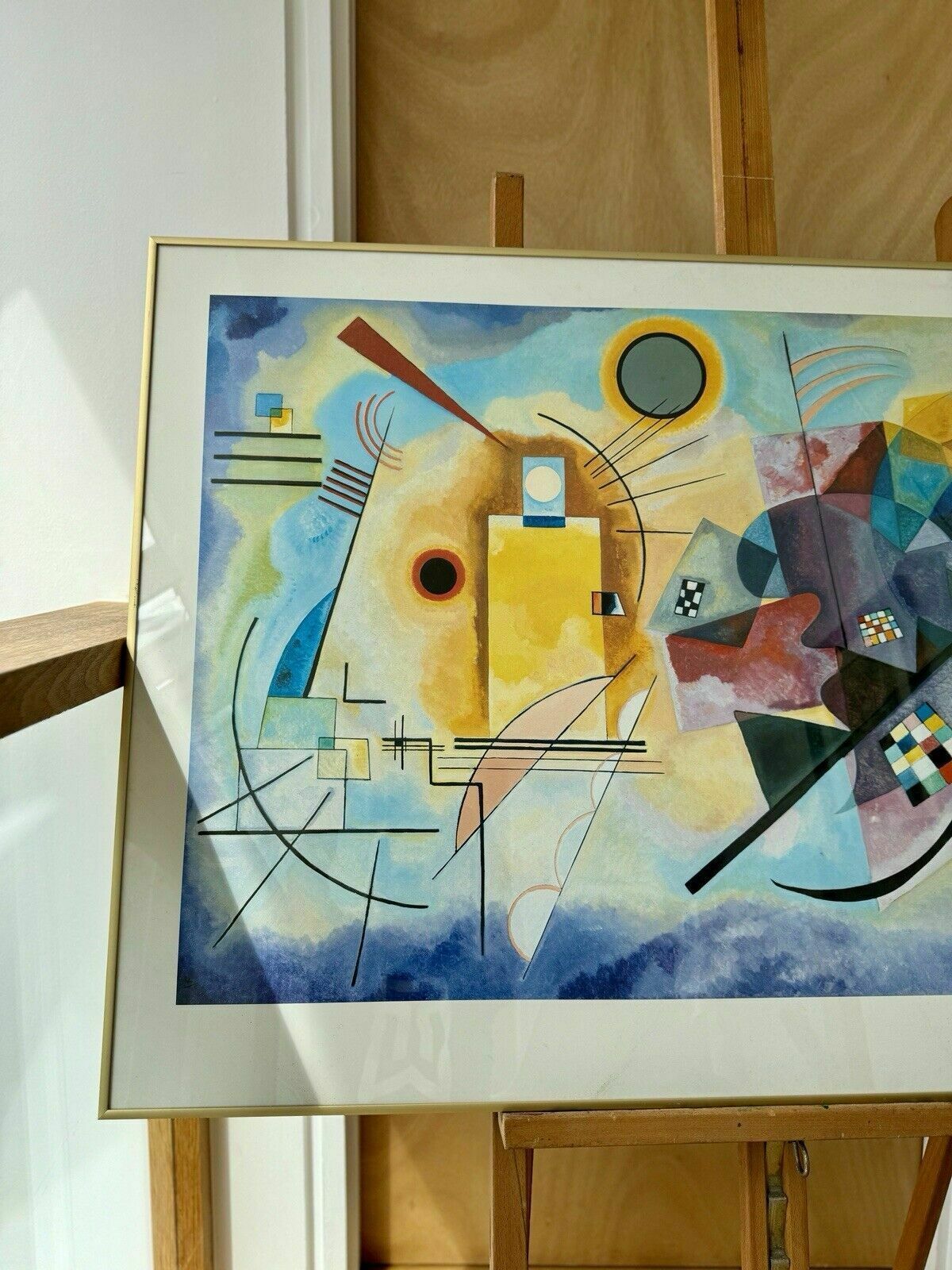 Yellow, Red, Blue, 1925 Wassily Kandinsky Vintage Framed Print photo Art