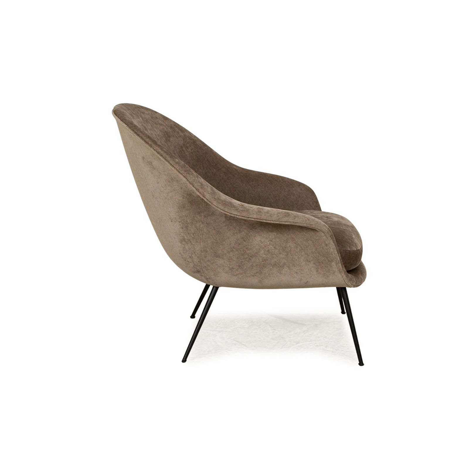 Gubi Bat Fabric Armchair Brown Brown Green Frame Black photo buy
