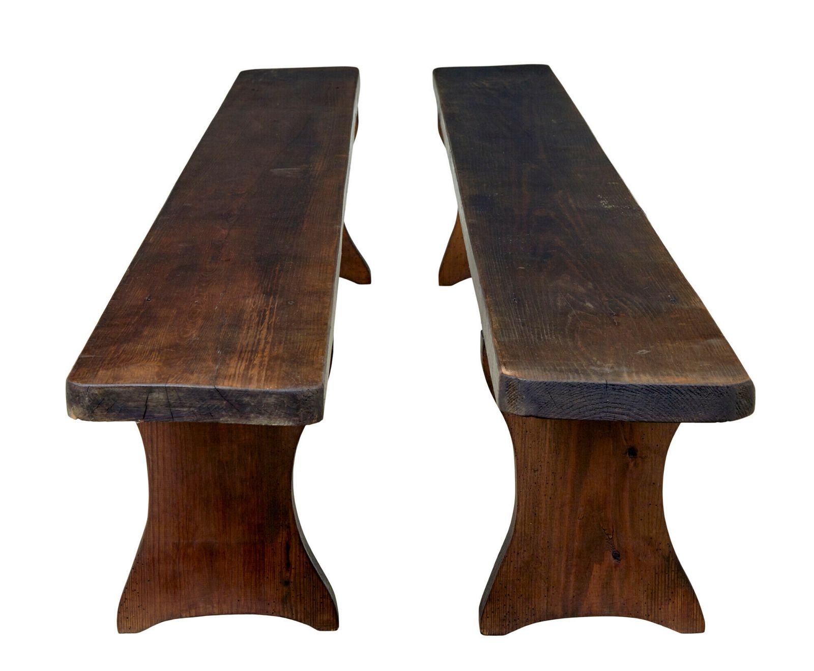 Pair Of Large Early 20th Century Scandinavian Pine Benches photo buy