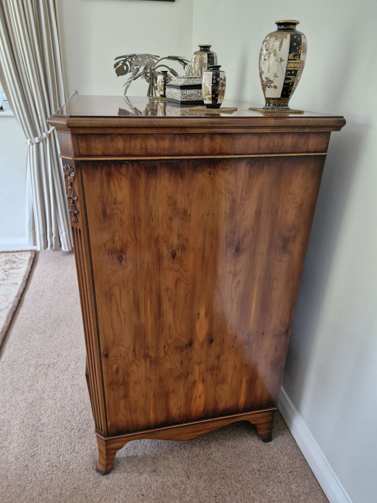 Superb Cherry Wood Cabinet    High Patineer Finish. Excellent Cond. No Defects. photo furniture