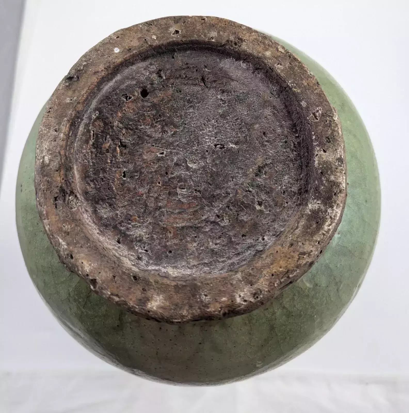 photo for sale Chinese Longquan Earthenware Green Double Gourd Vase, Song Dynasty.