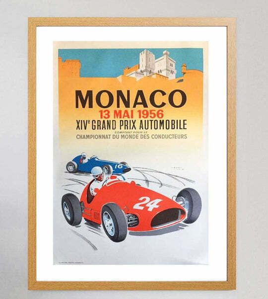 1956 Monaco Grand Prix, 1950s, Vintage photo Art