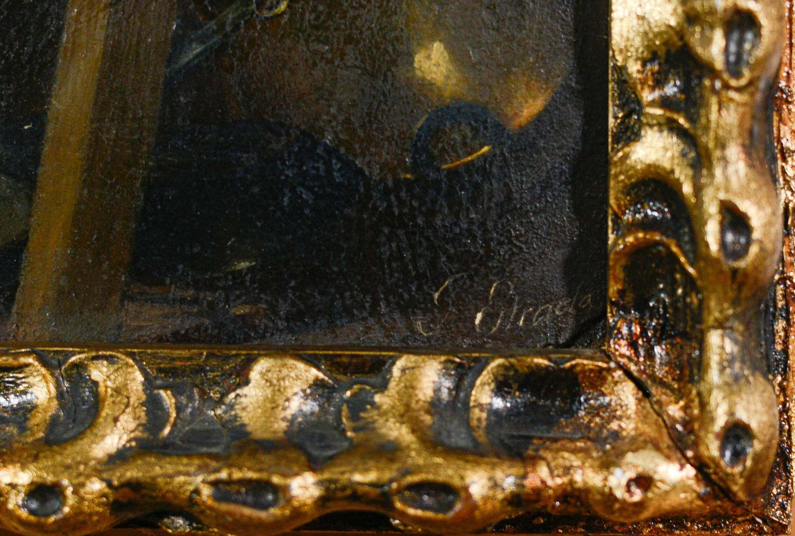 Genrestuk Keukenscène   18e Of Begin 19e Eeuw   Gesigneerd photo Kunst
