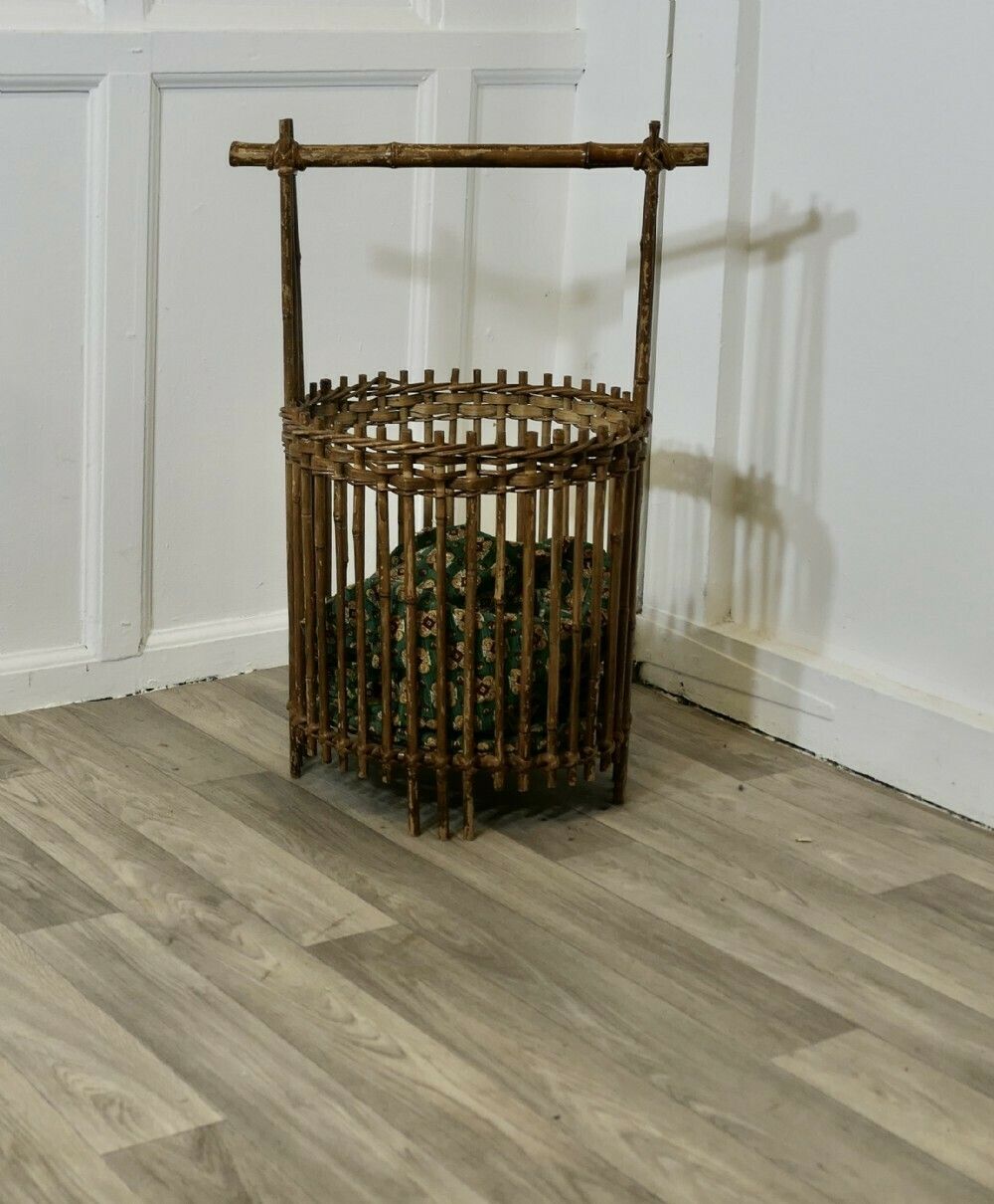 Bamboo Craft Basket, Knitting, Crochet, Patchwork photo 570.0