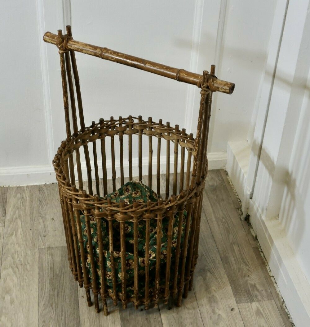 Bamboo Craft Basket, Knitting, Crochet, Patchwork photo buy
